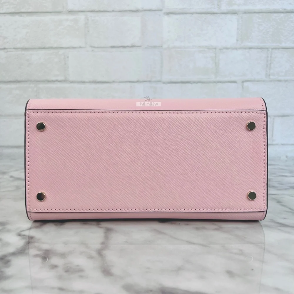Kate Spade Staci Chalk Pink Small Satchel Crossbody - Picture 6 of 9